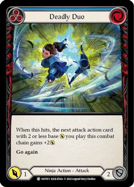 Deadly Duo - Blue Card Front