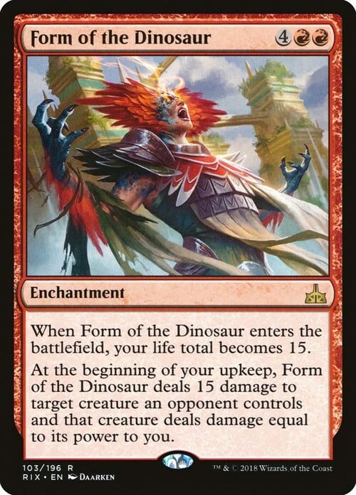Forma del Dinosauro Card Front