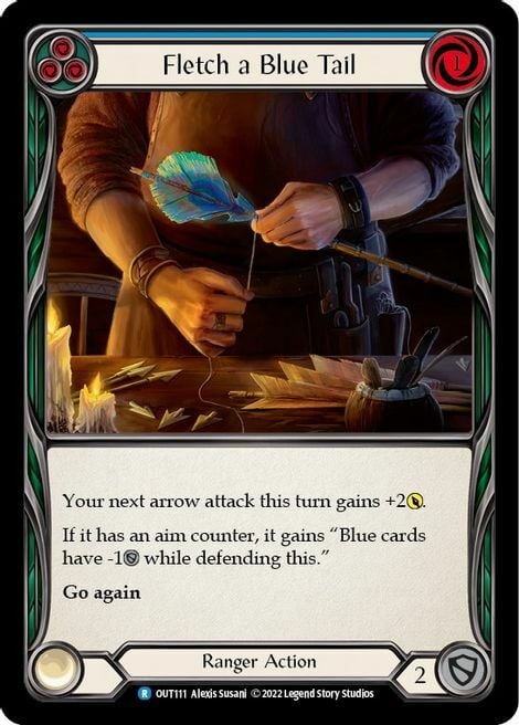 Fletch a Blue Tail - Blue Card Front