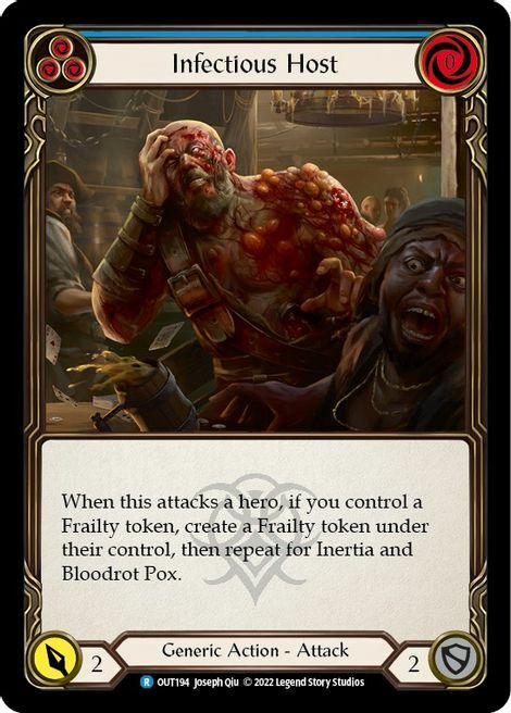 Infectious Host - Blue Card Front