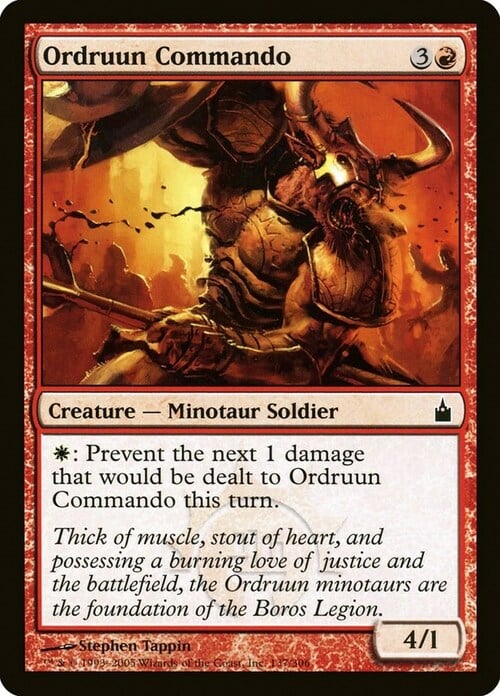 Ordruun Commando Card Front
