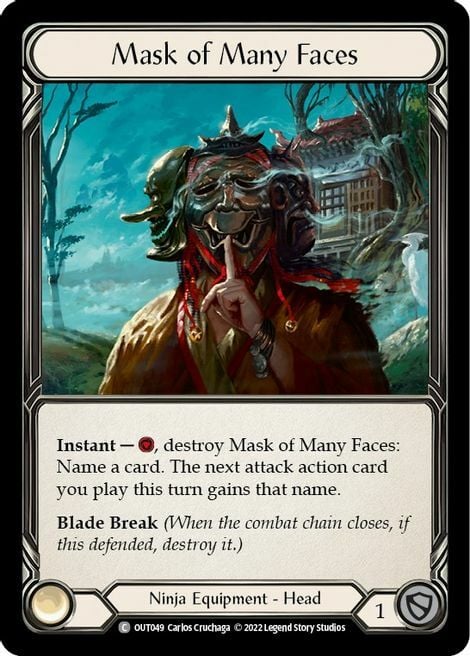 Mask of Many Faces Card Front