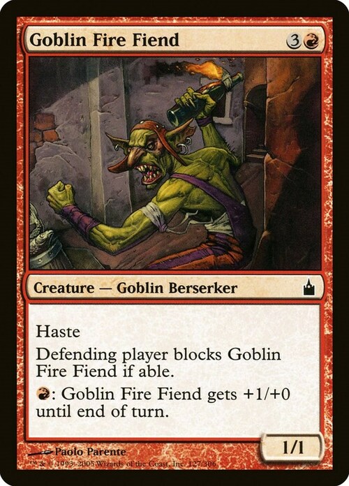 Goblin Fire Fiend Card Front