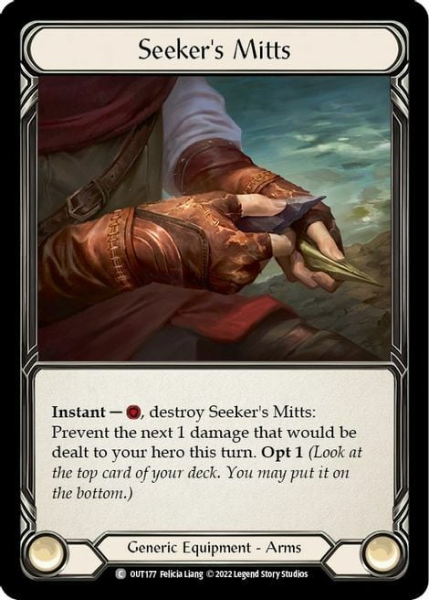 Seeker's Mitts Card Front