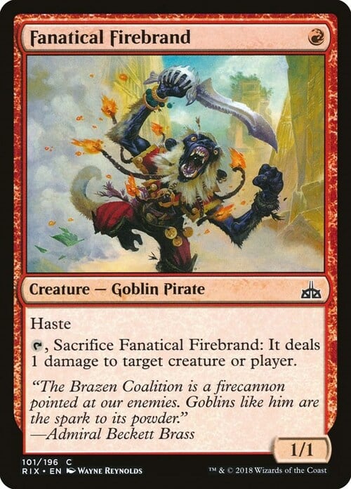 Fanatical Firebrand Card Front