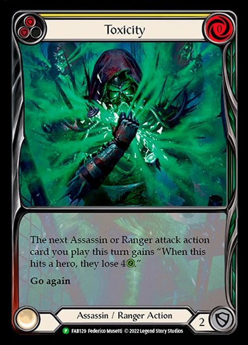 Toxicity - Yellow Card Front