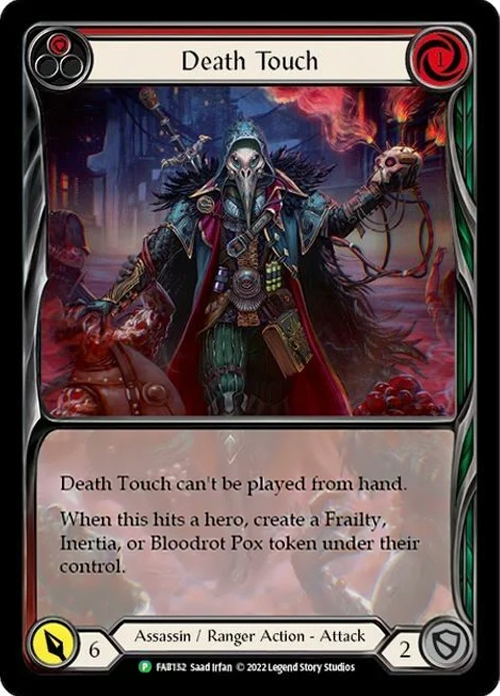 Death Touch - Red Card Front