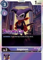 Impmon · Pre-release Beelzemon BT2-068pr