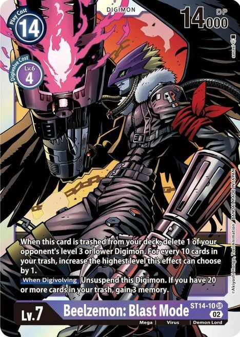 Beelzemon: Blast Mode Card Front