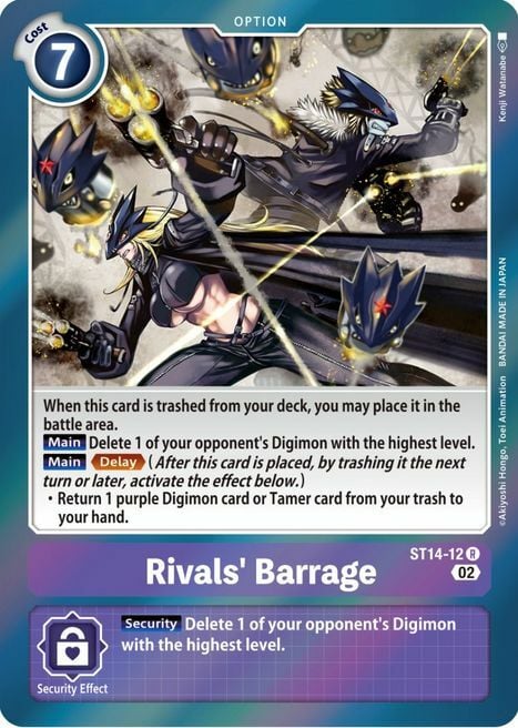 Rivals' Barrage Card Front