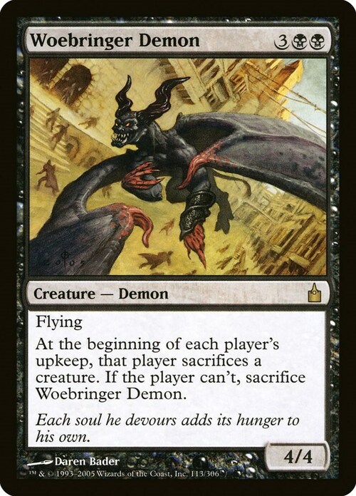 Woebringer Demon Card Front