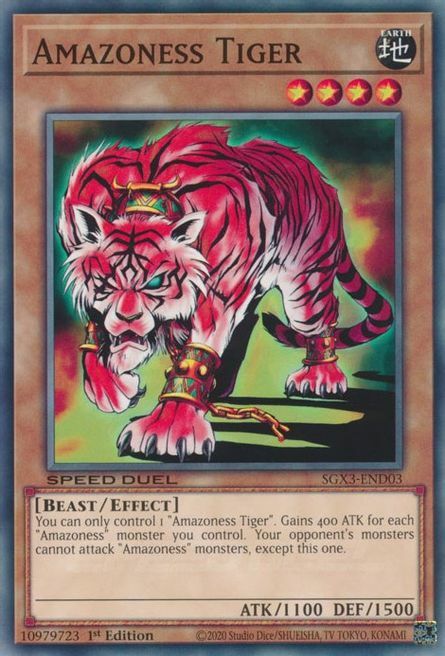 Amazone Tiger Card Front