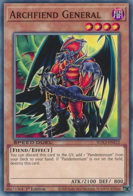 Archfiend General Card Front