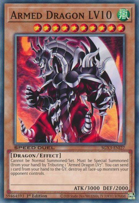 Armed Dragon LV10 Card Front