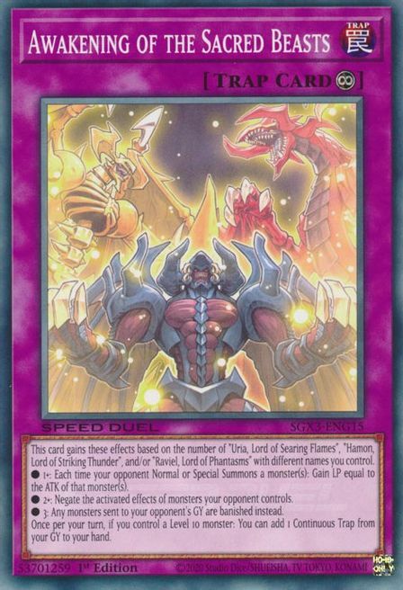Awakening of the Sacred Beasts Card Front