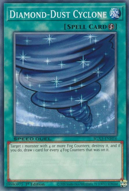 Diamond-Dust Cyclone Card Front