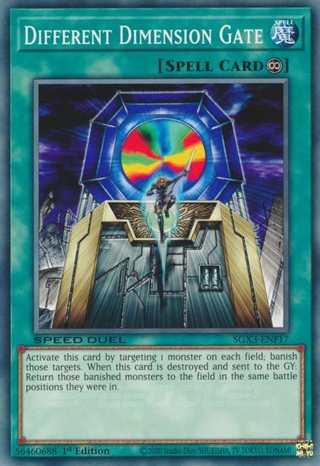Different Dimension Gate Card Front
