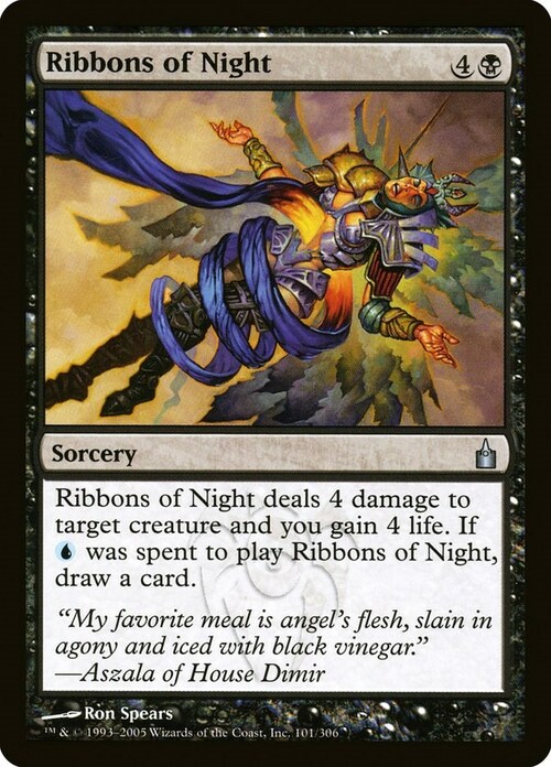 Ribbons of Night Card Front