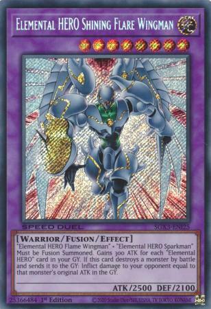 Elemental HERO Shining Flare Wingman Card Front