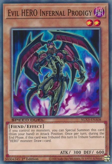Evil HERO Infernal Prodigy Card Front