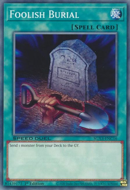 Foolish Burial Card Front