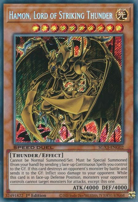 Hamon, Lord of Striking Thunder Card Front