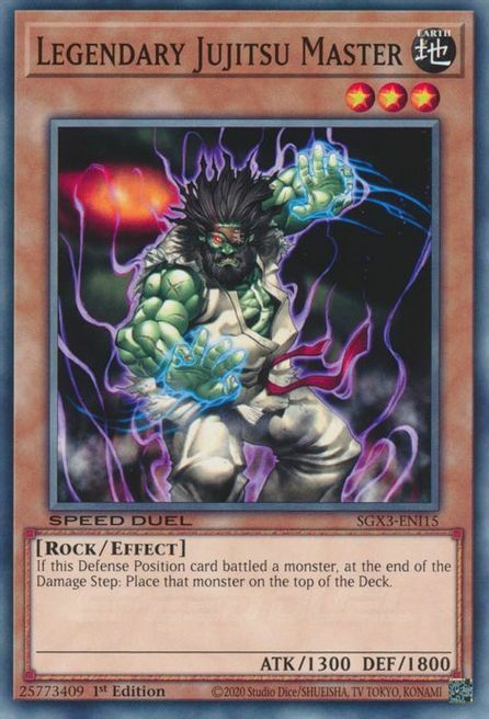 Legendary Jujitsu Master Card Front
