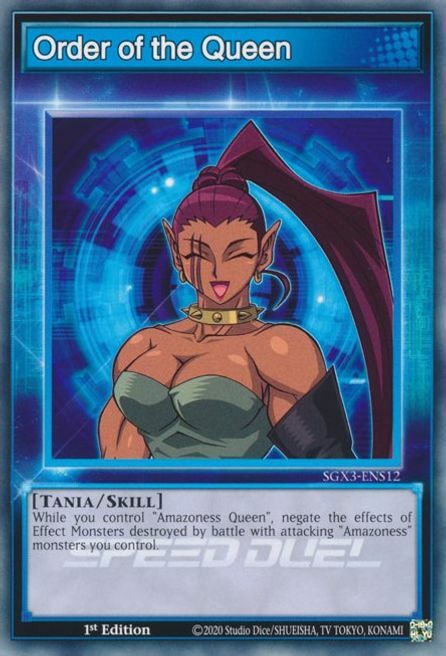 Order of the Queen Card Front