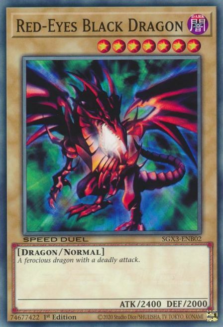 Drago Nero Occhi Roi Card Front