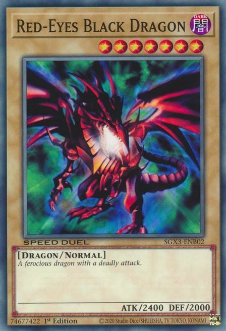 Red-Eyes Black Dragon Card Front