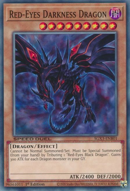 Red-Eyes Darkne Dragon Card Front