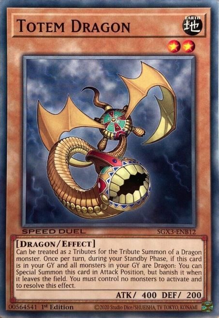 Totem Dragon Card Front
