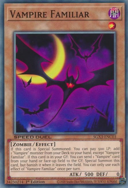 Vampire Familiar Card Front