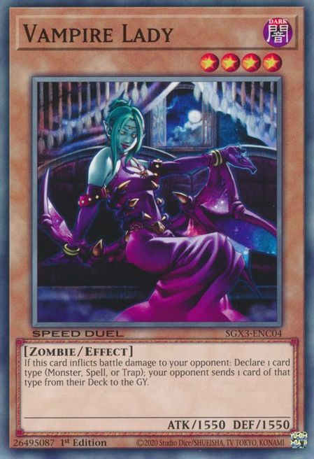 Vampire Lady Card Front