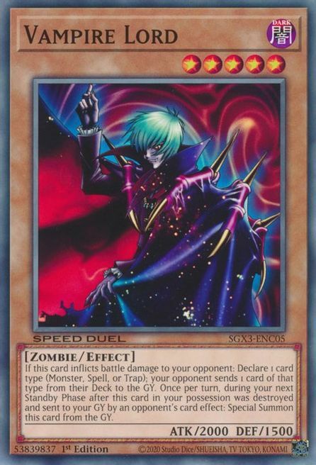 Vampire Lord Card Front