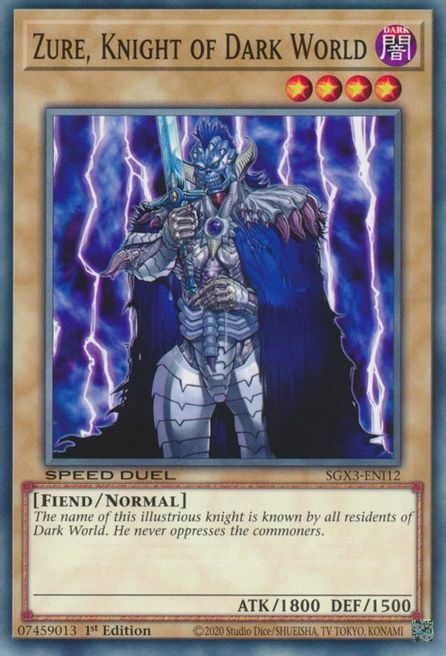 Zure, Cavaliere del Mondo Oscuro Card Front