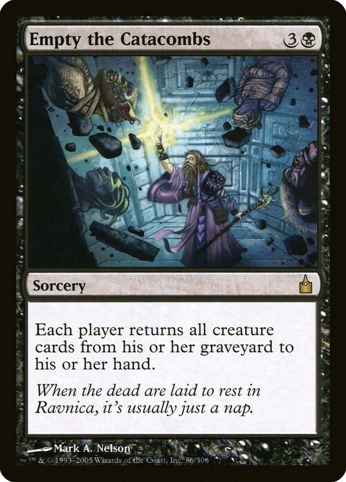Empty the Catacombs Card Front