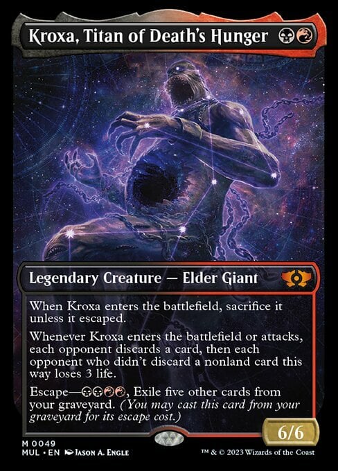 Kroxa, Titan of Death's Hunger Card Front