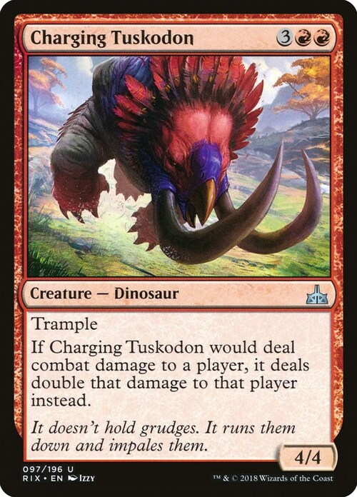 Charging Tuskodon Card Front