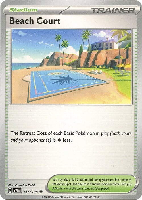 Beach Court Card Front