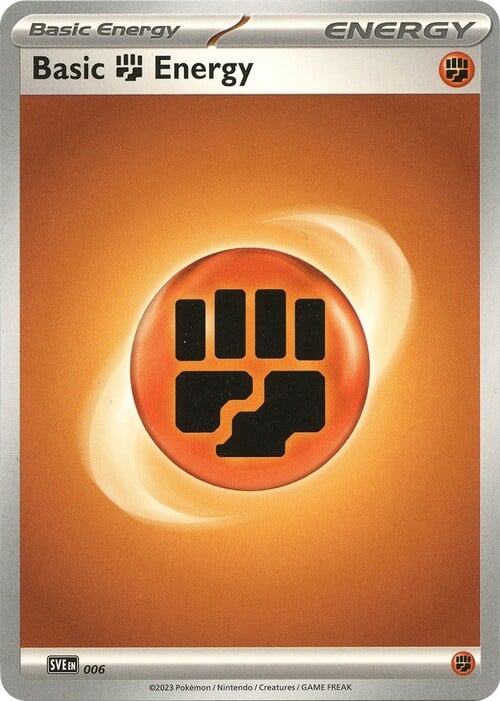 Basic Fighting Energy Card Front