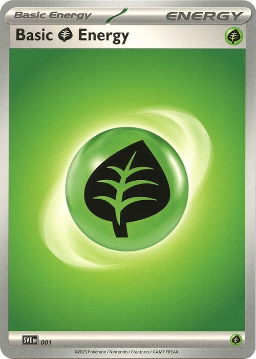 Basic Grass Energy Card Front