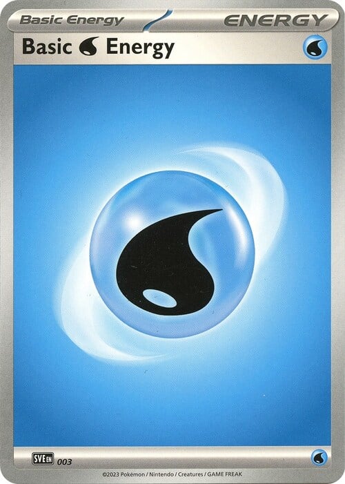 Basic Water Energy Card Front