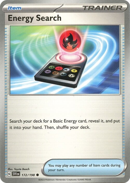 Energy Search Card Front