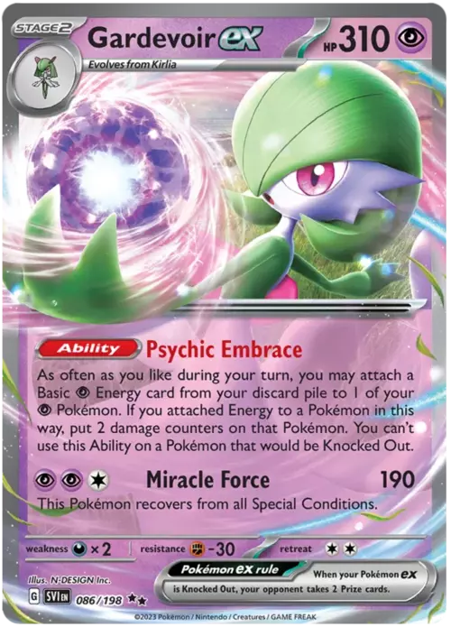 Carta Card Pokémon Gardevoir Ex