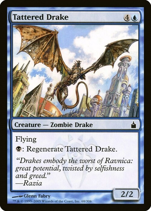 Tattered Drake Card Front