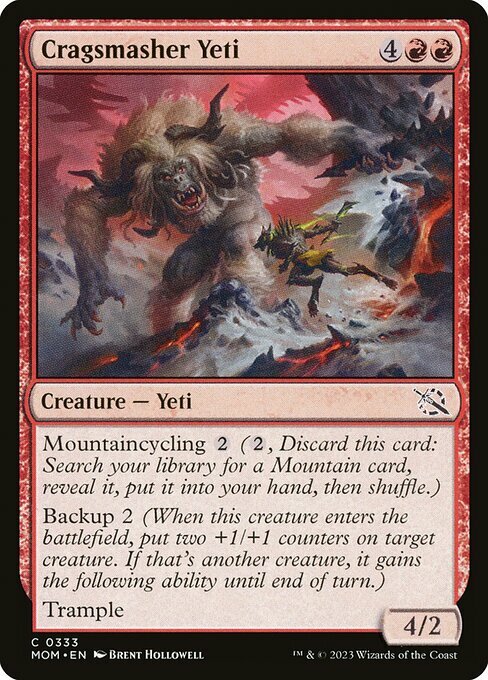 Cragsmasher Yeti Card Front