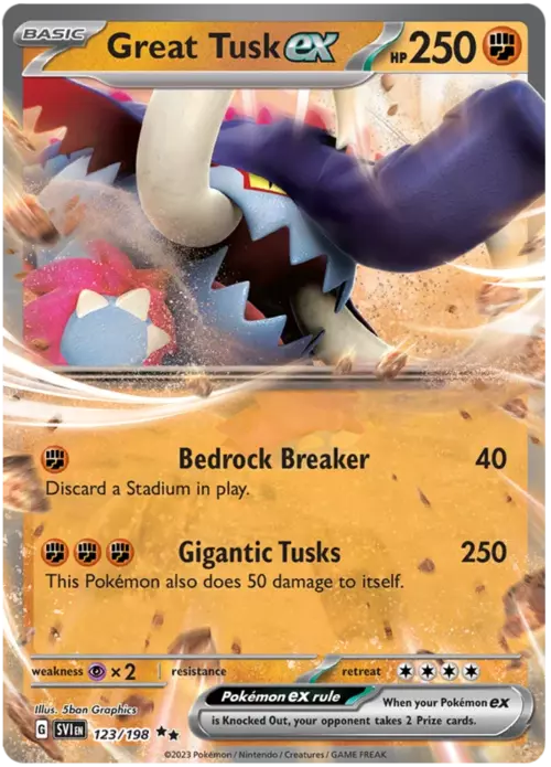 Great Tusk ex Card Front