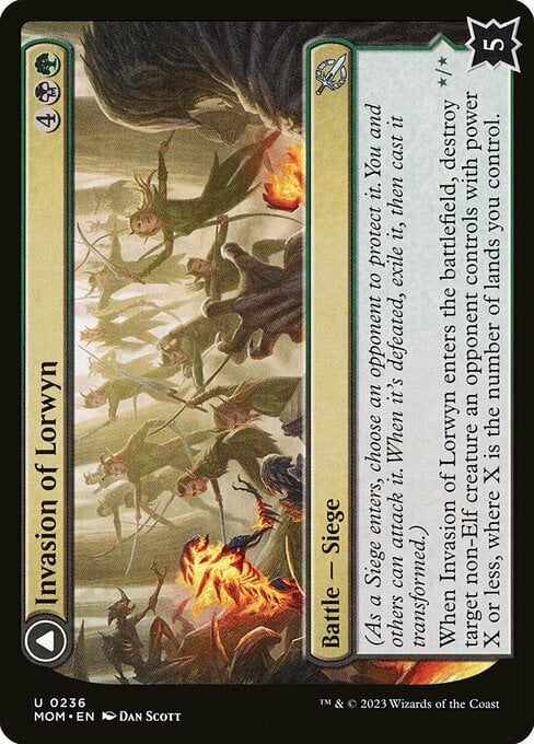 Invasion of Lorwyn // Winnowing Forces Card Front