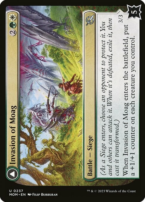 Invasion of Moag // Bloomwielder Dryads Card Front